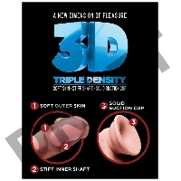 Фаллоимитатор на присоске Тройная плотность King Cock Plus 6.5 Triple Density Cock with Balls - Flesh