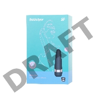 Вакуум-волновой бесконтактный стимулятор клитора Satisfyer PRO 3 Vibration, силикон, черный, 14 см.