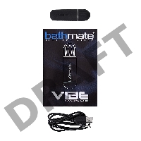 Вибропуля Bathmate Vibe Bullet Black, перезаряжаемая, водонепронецаемая, пластик, черная