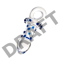 Анальная втулка Sexus Glass, стекло, прозрачная, 14 см, Ø 3,5 см