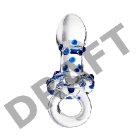 Анальная втулка Sexus Glass, стекло, прозрачная, 14 см, Ø 3,5 см