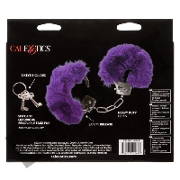Металлические наручники с искусственным мехом ULTRA FLUFFY FURRY CUFFS-PURPL