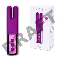 Фиолетовый двухмоторный мини-вибратор Le Wand Deux