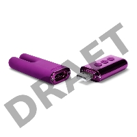 Фиолетовый двухмоторный мини-вибратор Le Wand Deux