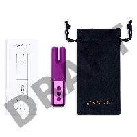 Фиолетовый двухмоторный мини-вибратор Le Wand Deux