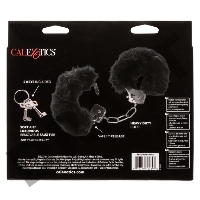 Металлические наручники с искусственным мехом ULTRA FLUFFY FURRY CUFFS-BLACK