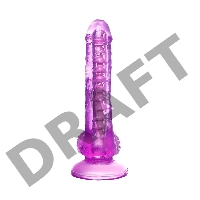 Реалистичный фаллоимитатор A-Toys by TOYFA Celiam, TPE, фиолетовый, 20,5 см