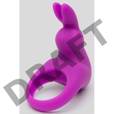 Фиолетовое эрекционное виброкольцо Happy Rabbit Cock Ring Kit