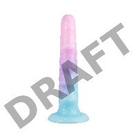 Нереалистичный дилдо Flow Unicorn 2043-01lola