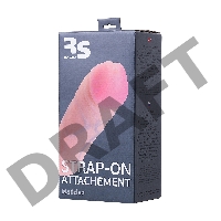 Насадка для страпона RealStick Strap-On by TOYFA Maddox, TPR, телесный, 15,4 см