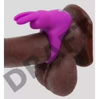 Фиолетовое эрекционное виброкольцо Happy Rabbit Cock Ring Kit