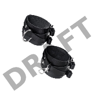 Оковы Pecado BDSM, с двумя перекрёстными ремешками, сцепка-оригинальный карабин, натуральная кожа