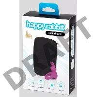 Фиолетовое эрекционное виброкольцо Happy Rabbit Cock Ring Kit