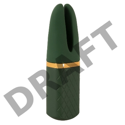 Зеленый вибратор Luxurious Split Tip Vibrator - 13,1 см.