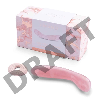 Массажер для G-точки le WAND Crystal G-Wand розовый кварц