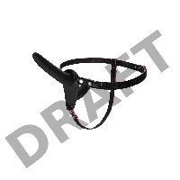Страпон на креплении Black&Red by TOYFA, силикон, черный, 24 см