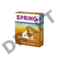 Презервативы Spring Contour, контурные, латекс, 17,5 см, 3 шт