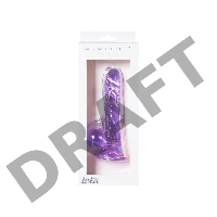 Фиолетовый фаллоимитатор Oxygen - 17,5 см.