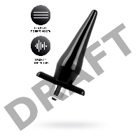 Анальная втулка Black & Red by TOYFA, TPE, черная, 12,7 см, Ø 3 см