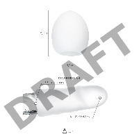 Нереалистичный мастурбатор TENGA №12 Surfer, TPE, белый, 6,1 см