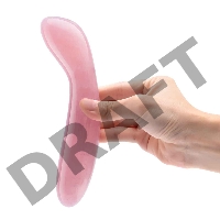 Массажер для G-точки le WAND Crystal G-Wand розовый кварц