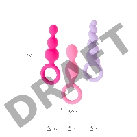 Набор анальных плагов Satisfyer, силикон, ассорти, 13,5 см.