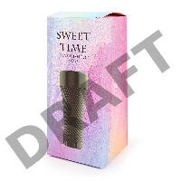 Телесный мастурбатор-вагина Sweet Time в черной колбе