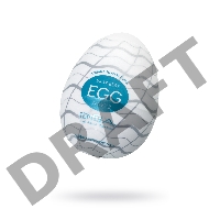 Нереалистичный мастурбатор TENGA №13 Wavy II, TPE, белый, 6,1 см