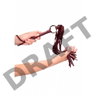 Бордовый хлыст Flogger - 70 см.
