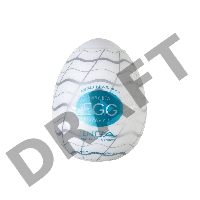 Нереалистичный мастурбатор TENGA №13 Wavy II, TPE, белый, 6,1 см