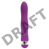 Фиолетовый эргономичный вибратор Sexy Friend - 17,5 см.