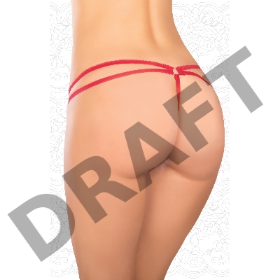 СТРИНГИ ЖЕНСКИЕ С ДОСТУПОМ разм. 46-48, цвет красный