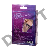 Украшение на ногу H.E.L. Kris, текстиль, черный, OS