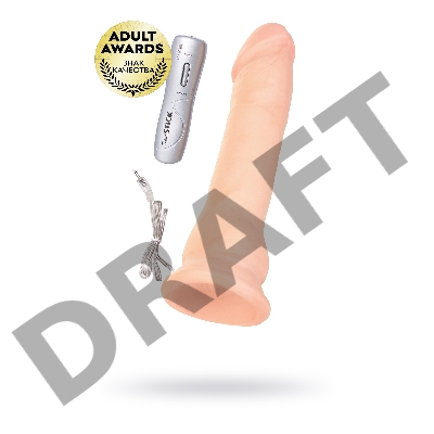 Ротатор TOYFA RealStick Elite на присоске, телесный, SoftSkin, 7 режимов вращения, 18 см