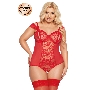 Боди SoftLine Collection Dora, красный, XXXL