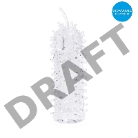 Закрытая рельефная насадка Crystal sleeve с усиками - 12 см.