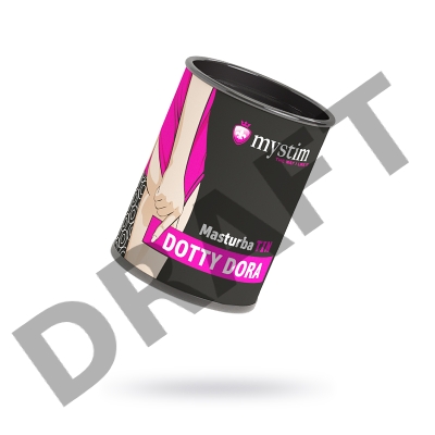 Мастурбатор Mystim MasturbaTIN Dotty Dora, TPE, белый, 4,5 см