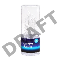 Закрытая рельефная насадка Crystal sleeve с усиками - 12 см.