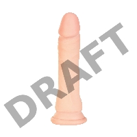 Ротатор TOYFA RealStick Elite на присоске, телесный, SoftSkin, 7 режимов вращения, 18 см