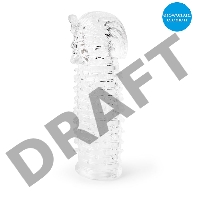 Закрытая прозрачная насадка на пенис Crystal Sleeve Faraon - 13,5 см.
