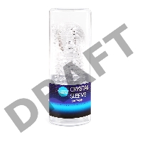 Закрытая прозрачная насадка на пенис Crystal Sleeve Faraon - 13,5 см.