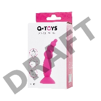 Анальная втулка A-Toys by TOYFA Hild, силикон, розовый, 11 см