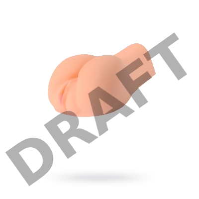 Вибромастурбатор реалистичный вагина+анус, XISE, TPR, телесный, 17 см.