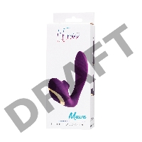 Массажер с двойной стимуляцией L'EROINA by TOYFA Mave, силикон, фиолетовый, 14 см