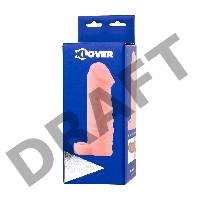 Фаллическая насадка XLOVER INCREASE+ с кольцом для фиксации - 17 см.
