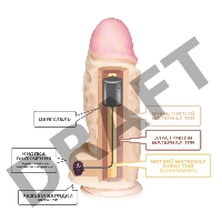 Вибратор СУПЕРГИГАНТ Неоскин на присоске (USB) в коробке, L 335 мм D 107 мм