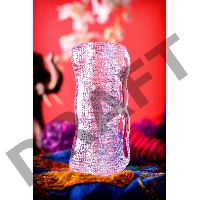 Мастурбатор нереалистичный Lingam by TOYFA  Asha, TPE, прозрачный, 14 см
