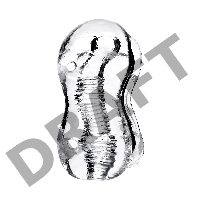 Мастурбатор нереалистичный Lingam by TOYFA  Indira, TPE, прозрачный, 14 см