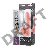 Реалистичный вибратор TOYFA RealStick Elite Vibro, TPR, телесный, 7 режимов вибрации, 20 см