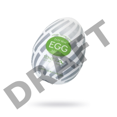 Нереалистичный мастурбатор TENGA №15 Brush, TPE, белый, 6,1 см